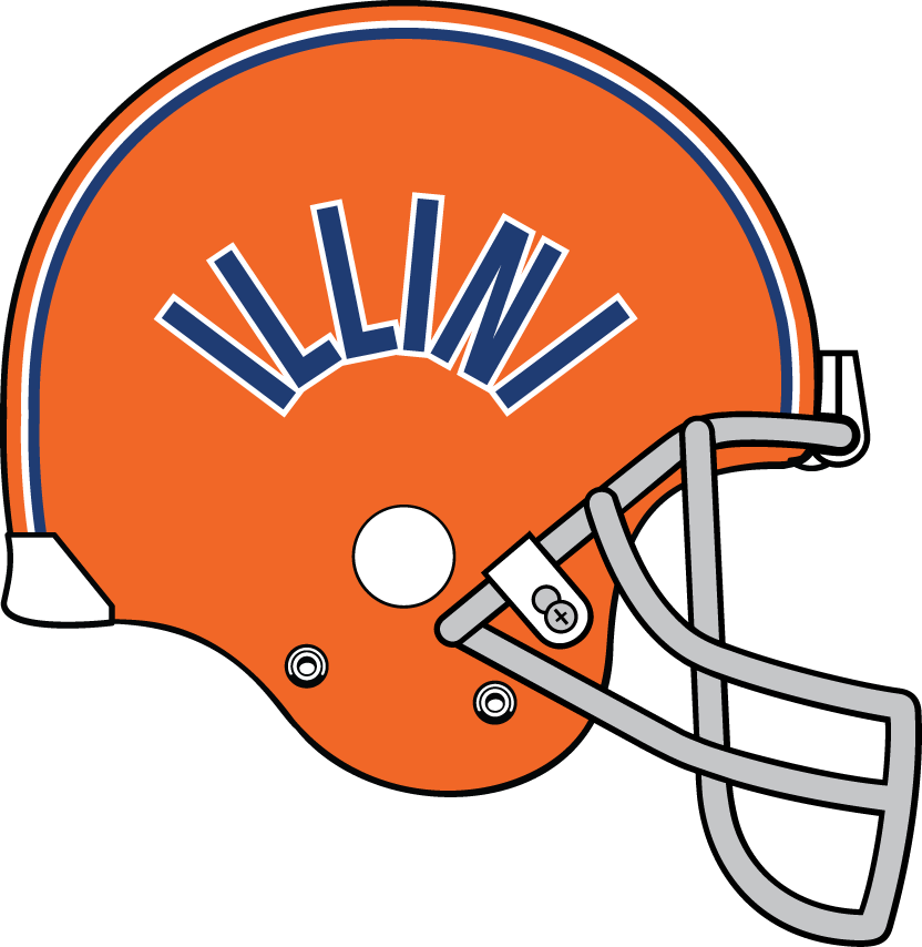 Illinois Fighting Illini 1980-1982 Helmet Logo iron on transfers for T-shirts